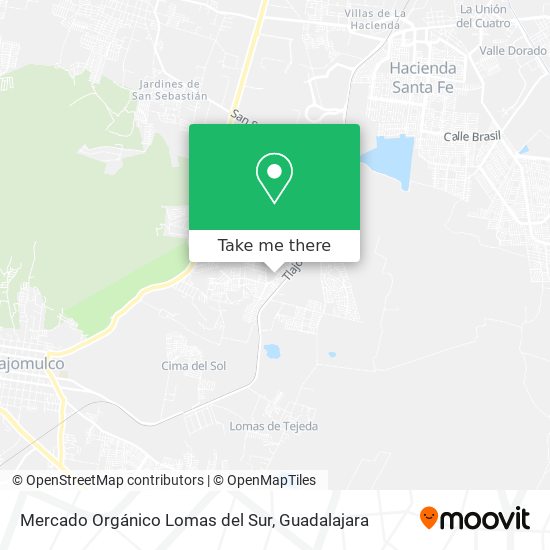Mapa de Mercado Orgánico Lomas del Sur