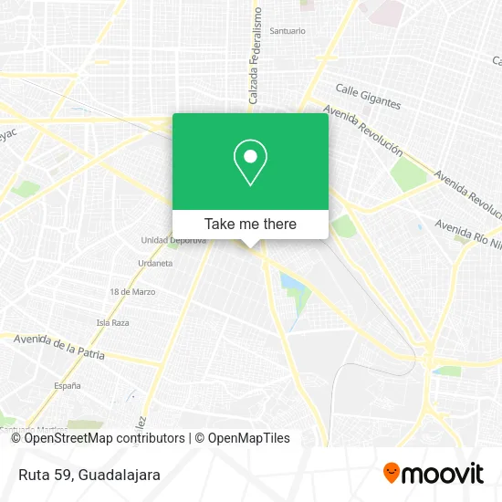 Ruta 59 map