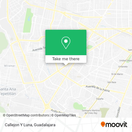 Mapa de Callejon Y Luna