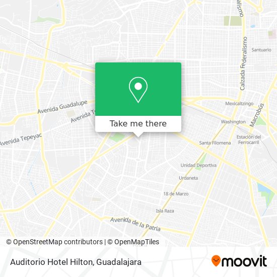 Auditorio Hotel Hilton map