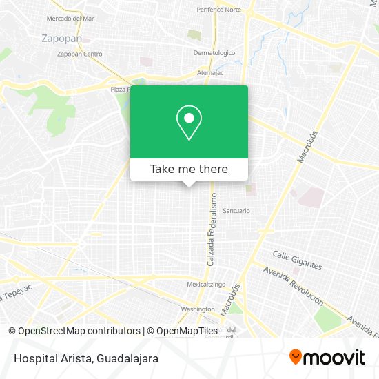 Mapa de Hospital Arista