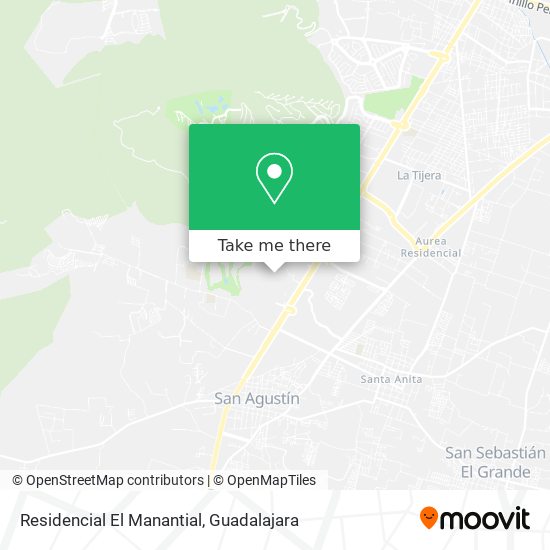 Mapa de Residencial El Manantial