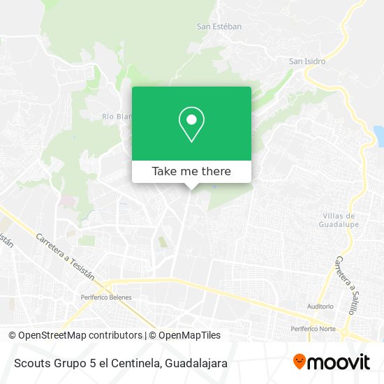 Mapa de Scouts Grupo 5 el Centinela