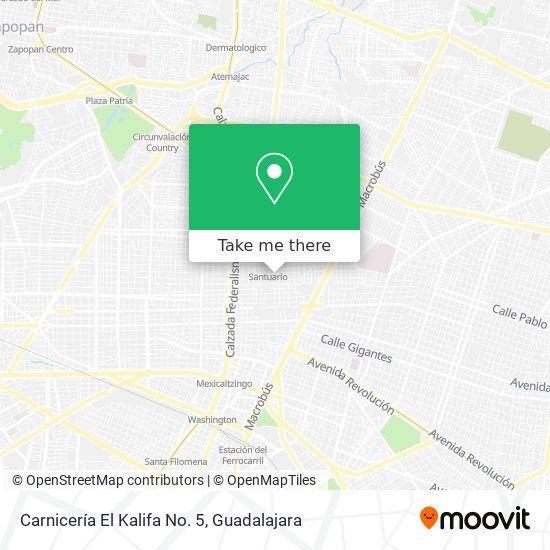 Mapa de Carnicería El Kalifa No. 5