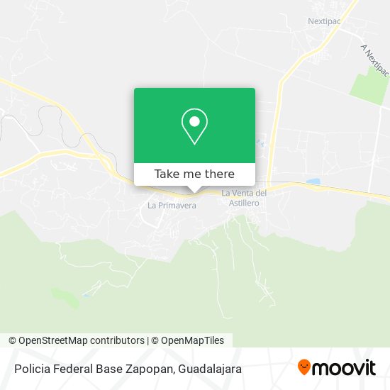 Policia Federal Base Zapopan map
