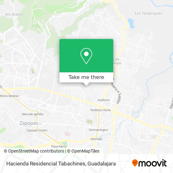 Mapa de Hacienda Residencial Tabachines