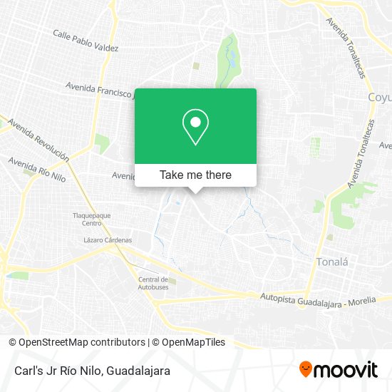 Mapa de Carl's Jr Río Nilo