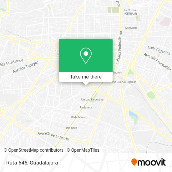 Ruta 646 map