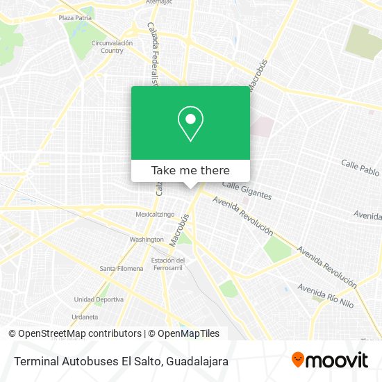 Terminal Autobuses El Salto map