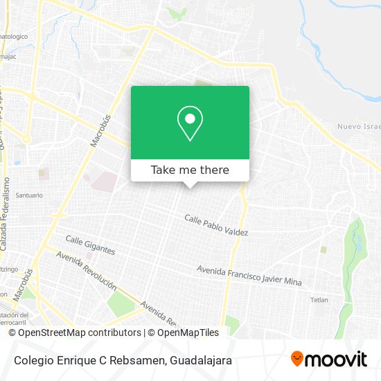 Mapa de Colegio Enrique C Rebsamen