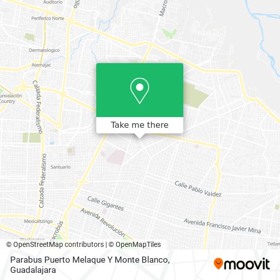 Mapa de Parabus Puerto Melaque Y Monte Blanco