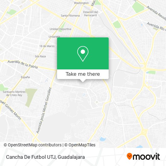 Mapa de Cancha De Futbol UTJ
