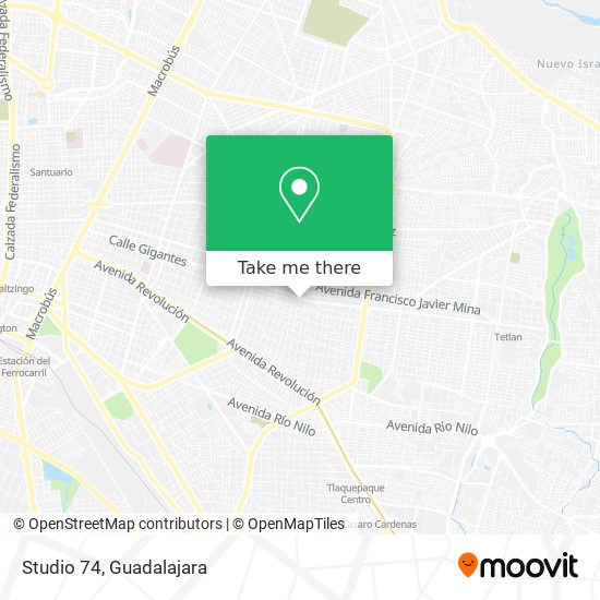 Mapa de Studio 74