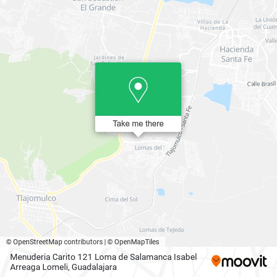 Mapa de Menuderia Carito 121 Loma de Salamanca Isabel Arreaga Lomeli