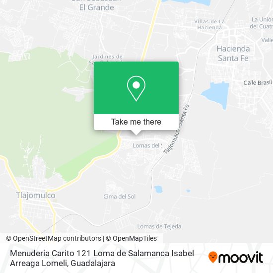 Menuderia Carito 121 Loma de Salamanca Isabel Arreaga Lomeli map