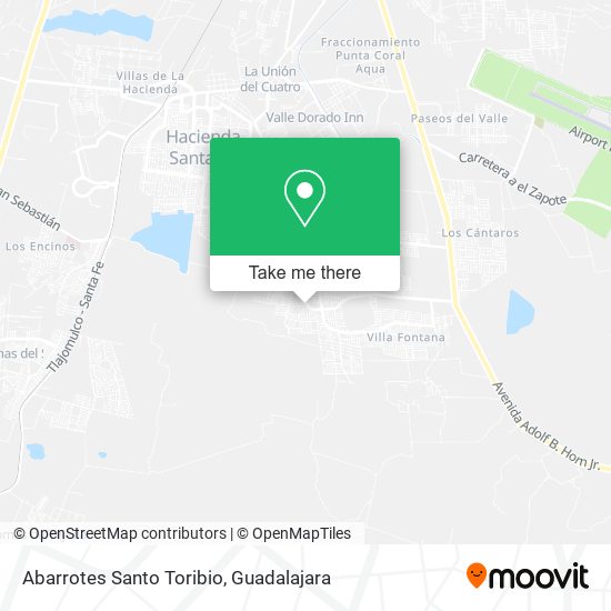 Abarrotes Santo Toribio map