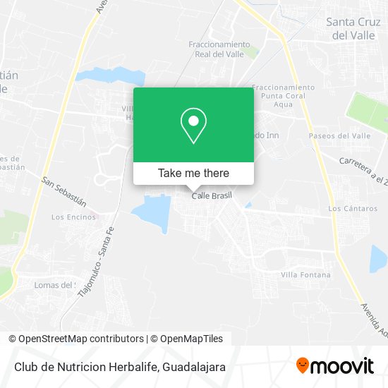 Mapa de Club de Nutricion Herbalife