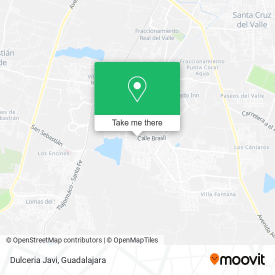 Mapa de Dulceria Javi