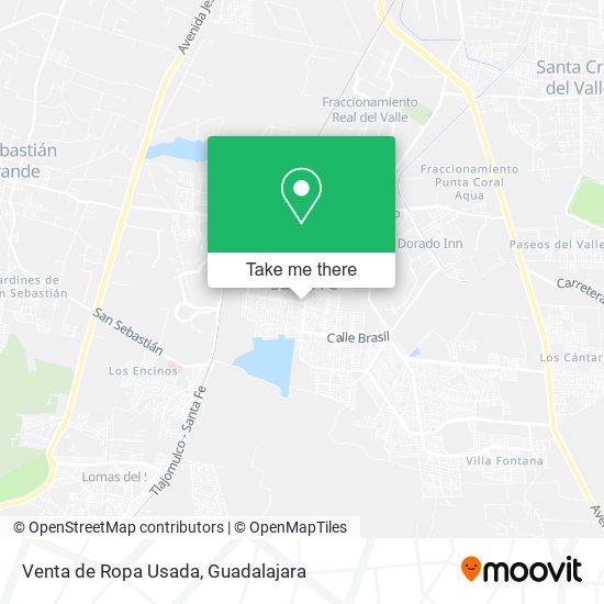 Venta de Ropa Usada map