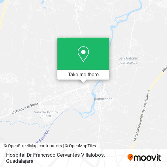Hospital Dr Francisco Cervantes Villalobos map