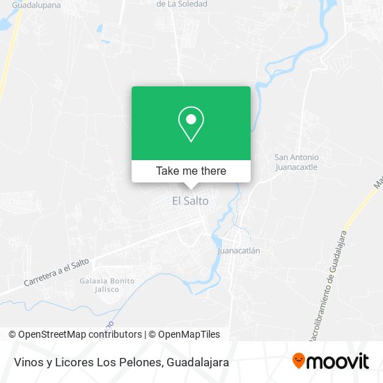 Vinos y Licores Los Pelones map