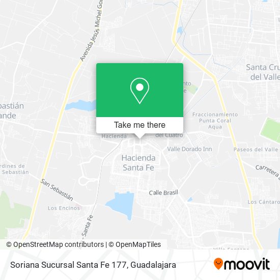 Soriana Sucursal Santa Fe 177 map