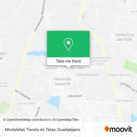 Mapa de Modatelas Tienda de Telas