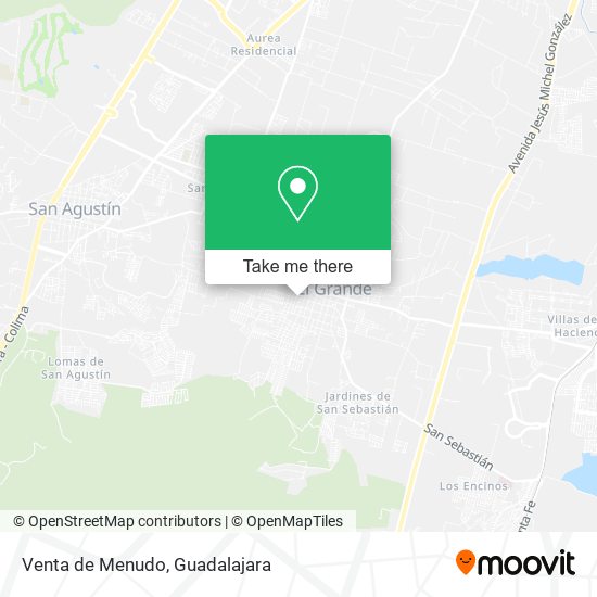 Venta de Menudo map