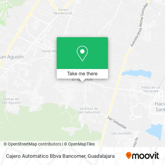 Mapa de Cajero Automático Bbva Bancomer