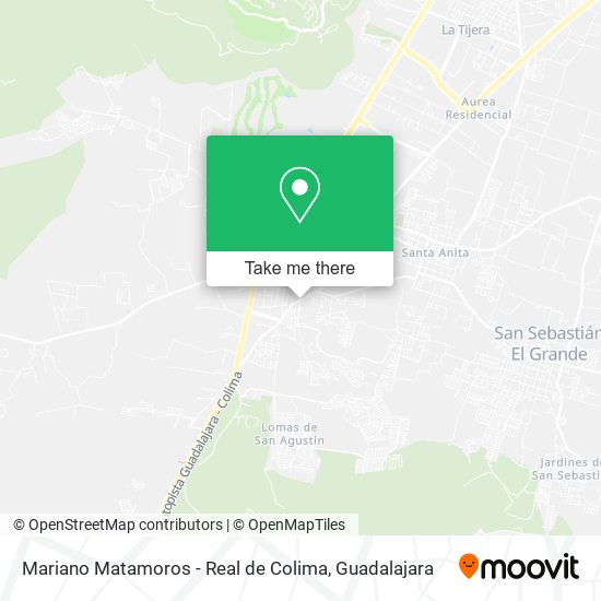 Mariano Matamoros - Real de Colima map