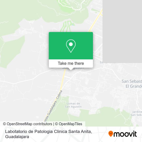 Mapa de Labotatorio de Patologia Clinica Santa Anita