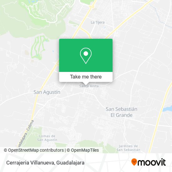 Cerrajeria Villanueva map