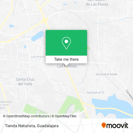 Mapa de Tienda Naturista