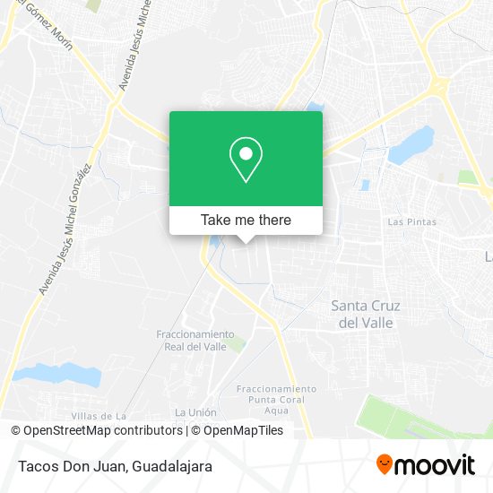 Mapa de Tacos Don Juan