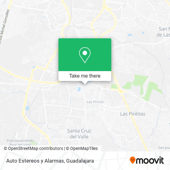 Auto Estereos y Alarmas map