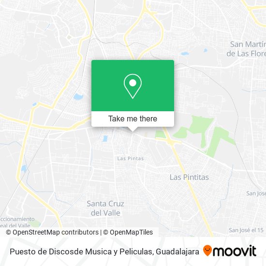 Puesto de Discosde Musica y Peliculas map