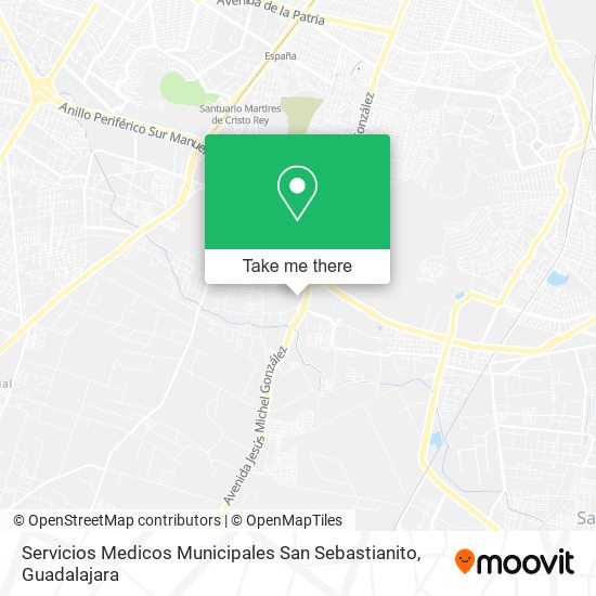 Mapa de Servicios Medicos Municipales San Sebastianito