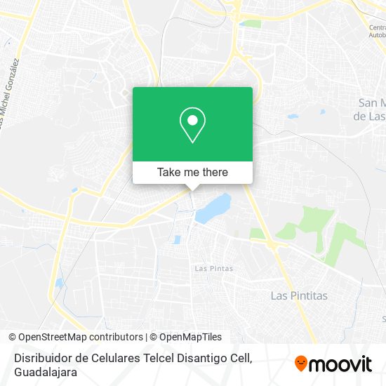 Disribuidor de Celulares Telcel Disantigo Cell map