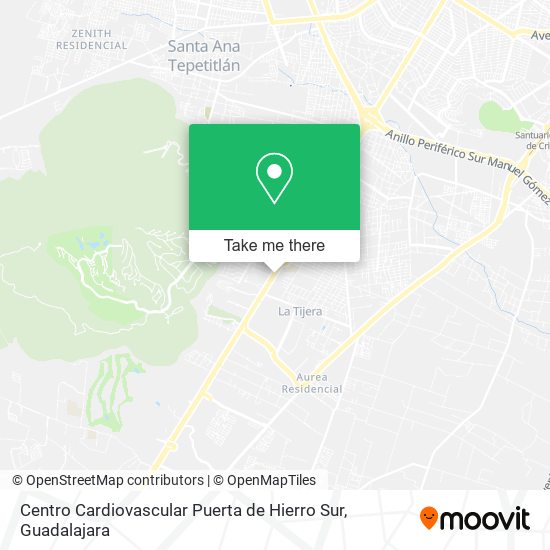 Centro Cardiovascular Puerta de Hierro Sur map