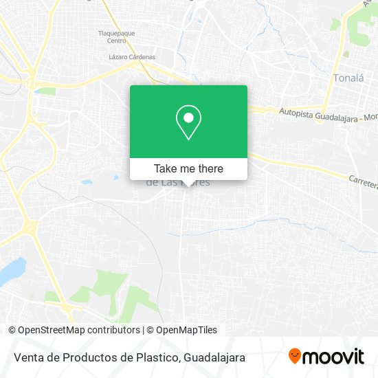 Mapa de Venta de Productos de Plastico