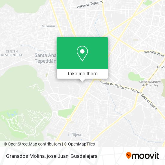 Granados Molina, jose Juan map