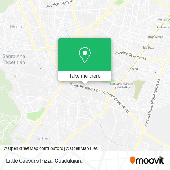 Mapa de Little Caesar's Pizza