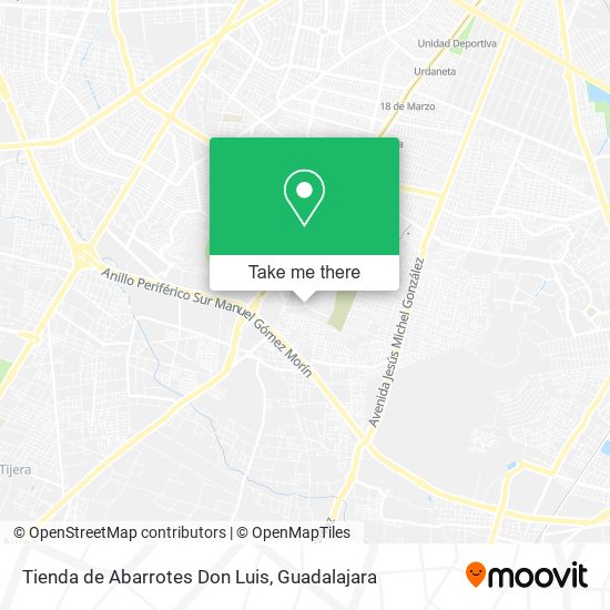 Mapa de Tienda de Abarrotes Don Luis