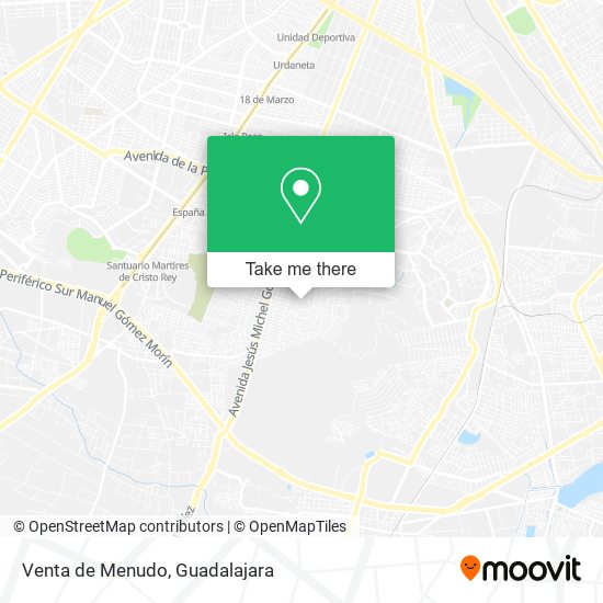 Venta de Menudo map