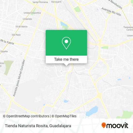 Mapa de Tienda Naturista Rosita