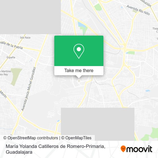 María Yolanda Catilleros de Romero-Primaria map