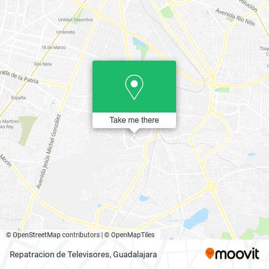 Repatracion de Televisores map