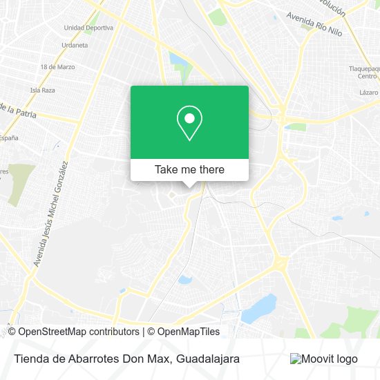 Mapa de Tienda de Abarrotes Don Max