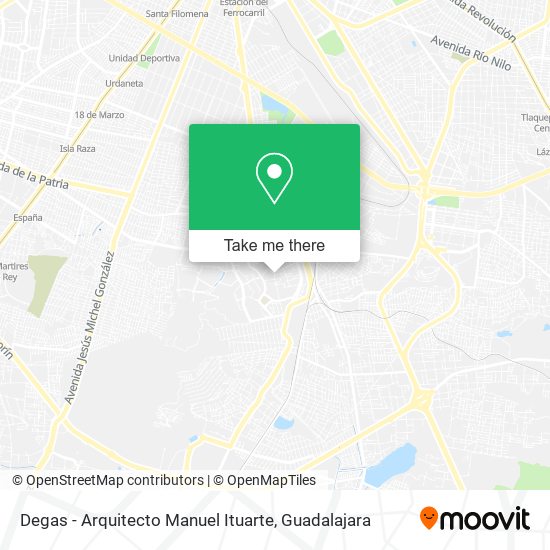 Mapa de Degas - Arquitecto Manuel Ituarte