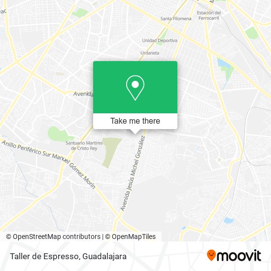 Taller de Espresso map